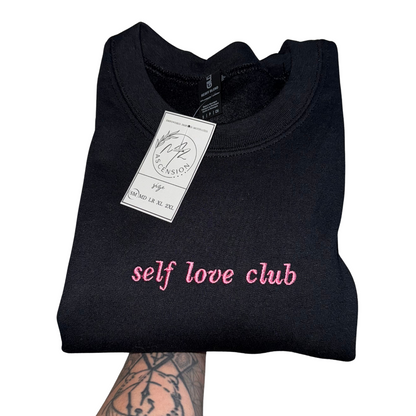 Self Love Club Embroidered Sweater (MTO)