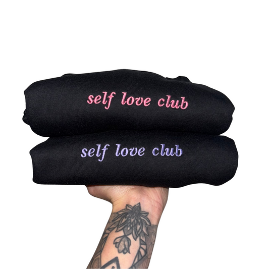 Self Love Club Embroidered Sweater (MTO)